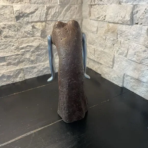 Vintage Modernist/Brutalist Concrete and Stainless Ballerina Statue - Picture 5 of 5